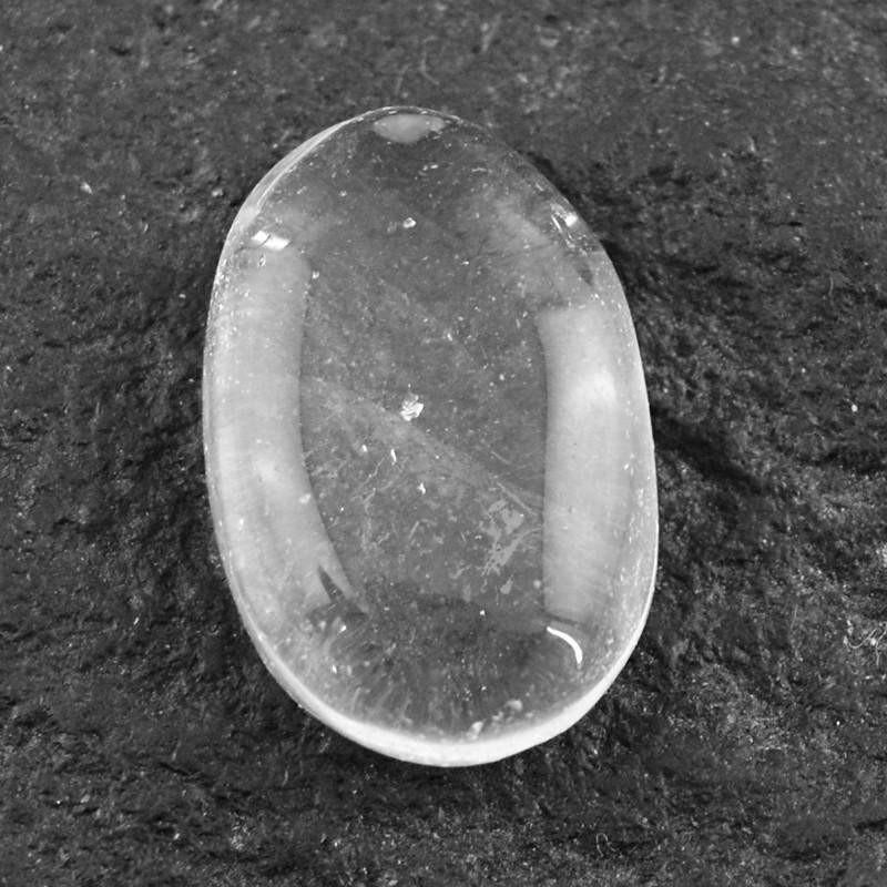 gemsmore:Natural White Quartz Oval Shape Untreated Gemstone