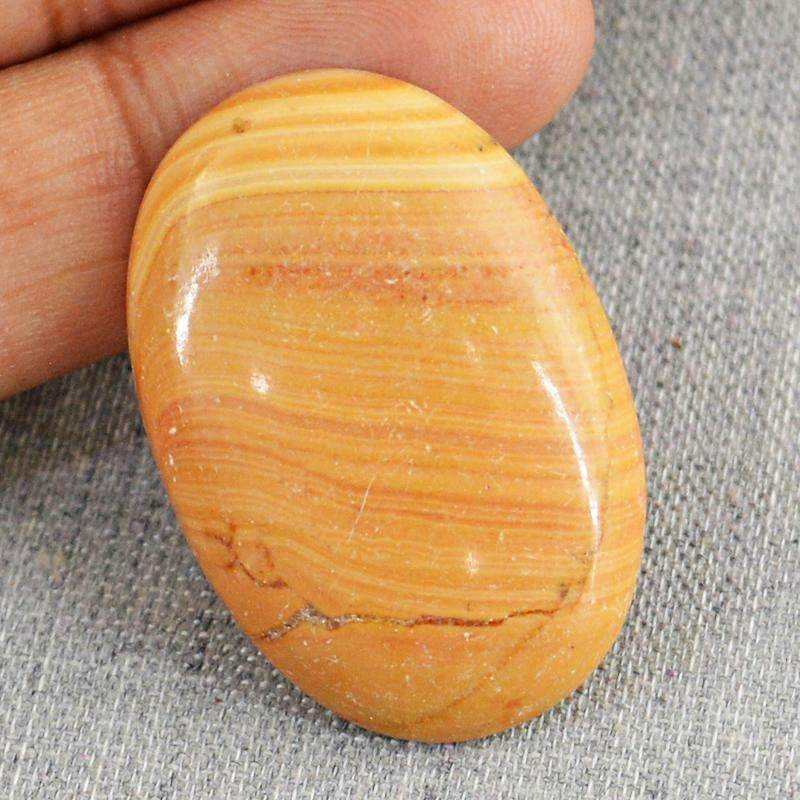 gemsmore:Natural Willow Creek Jasper Gemstone - Loose Oval Shape