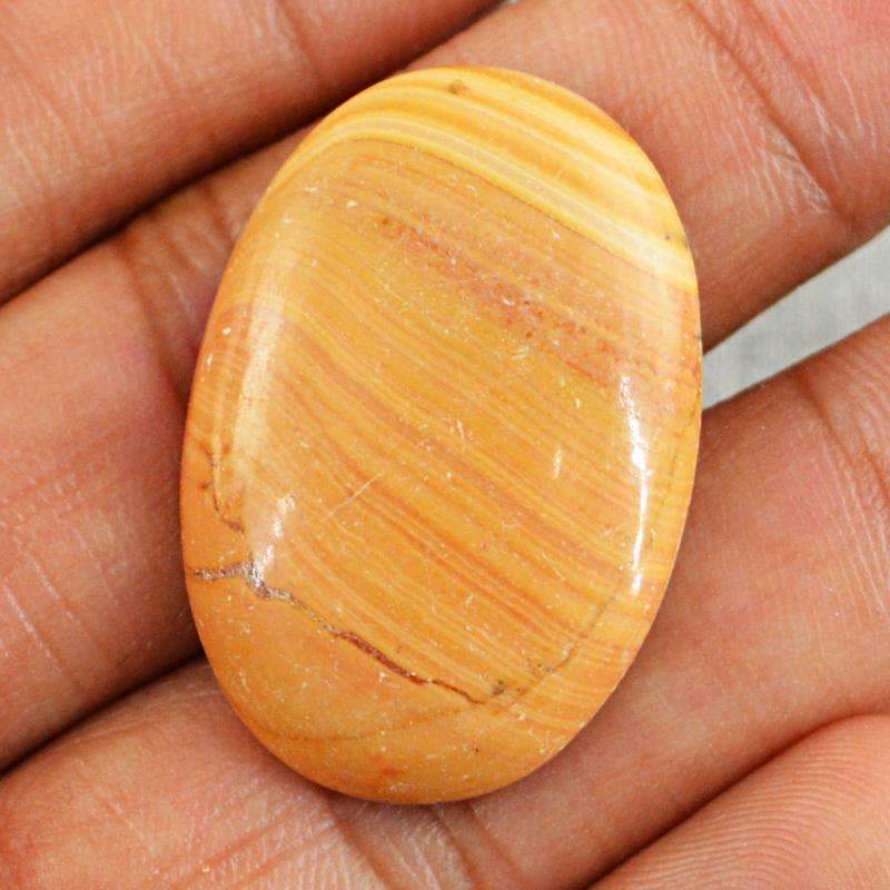 gemsmore:Natural Willow Creek Jasper Gemstone - Loose Oval Shape