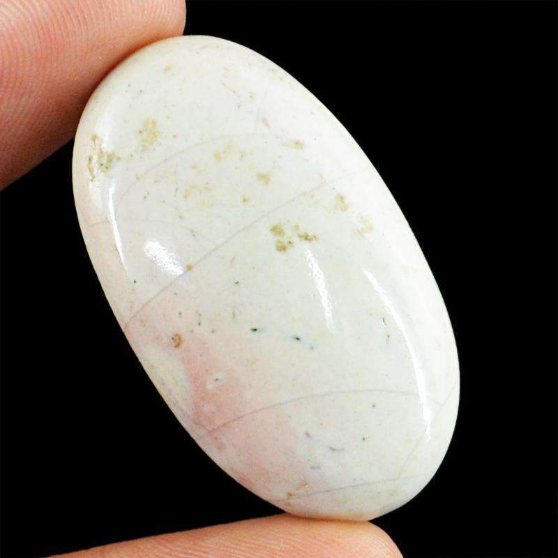 gemsmore:Natural Willow Creek Jasper Gemstone - Untreated Oval Shape