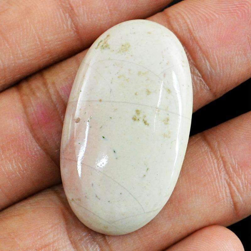 gemsmore:Natural Willow Creek Jasper Gemstone - Untreated Oval Shape