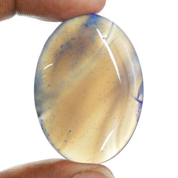 gemsmore:Natural Worry Stone Onyx Oval Shape Untreated Gemstone