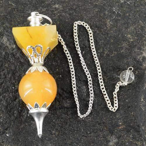 gemsmore:Natural Yellow Aventurine AAA Attractive Pendulum