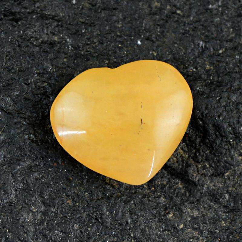 gemsmore:Natural Yellow Aventurine Gemstone - Untreated Heart Shape
