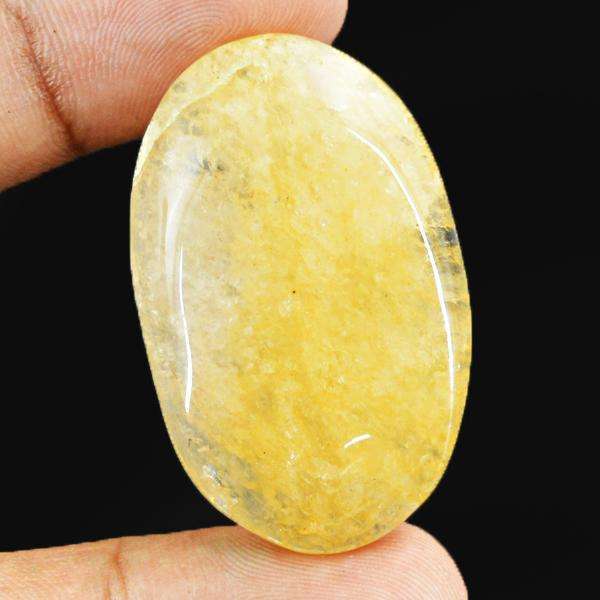 gemsmore:Natural Yellow Aventurine Oval Shape Untreated Loose Gemstone