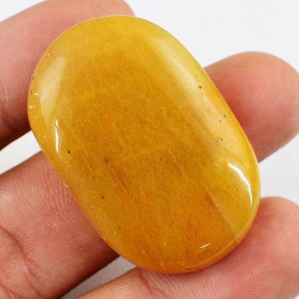 gemsmore:Natural Yellow Aventurine Oval Shape Untreated Loose Gemstone