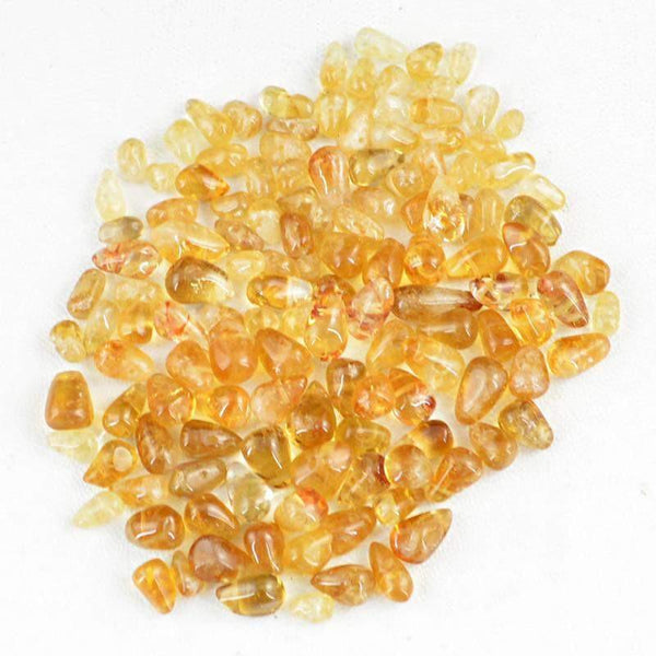 gemsmore:Natural Yellow Citrine Untreated Beads Lot
