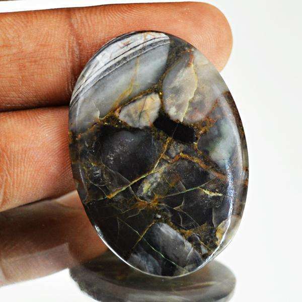 gemsmore:Natutral Oval Shape Conglomerate Jasper Untreated Loose Gemstone