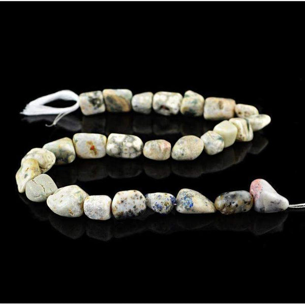 gemsmore:Ocean Jasper Beads Strand - Natural Drilled