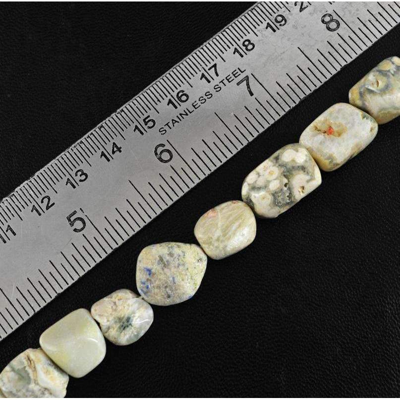 gemsmore:Ocean Jasper Beads Strand - Natural Drilled