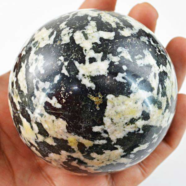 gemsmore:Ocean Jasper Hand Carved Reiki Crystal Healing Sphere