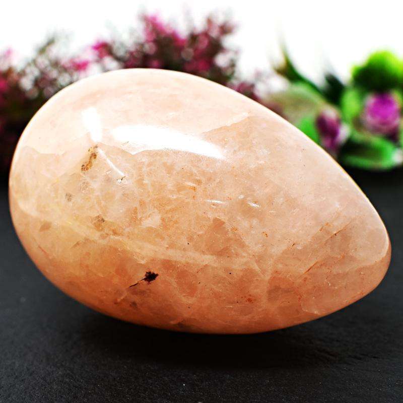 gemsmore:Orange Aventurine Carved Crystal Reiki Healing Egg