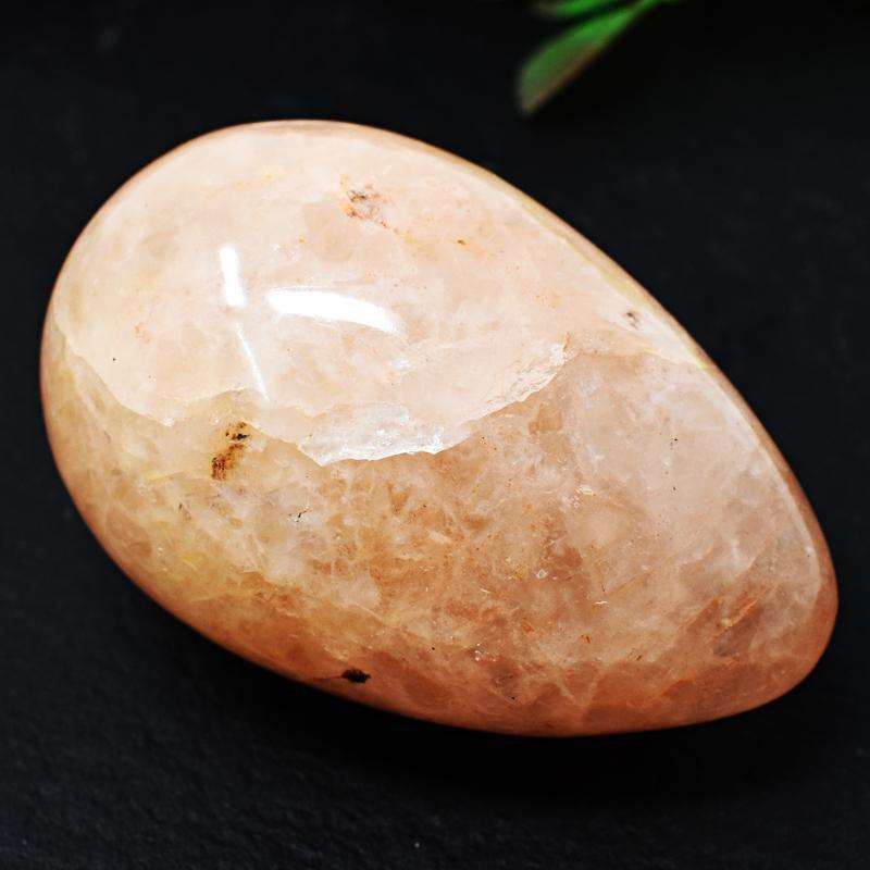 gemsmore:Orange Aventurine Carved Crystal Reiki Healing Egg