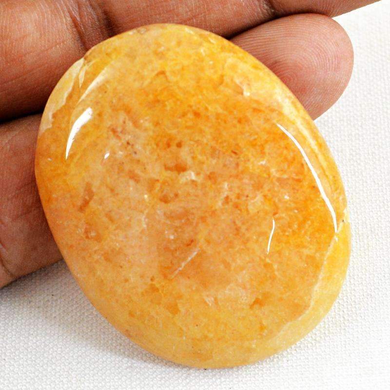 gemsmore:Orange Aventurine Gemstone Natural Oval Shape