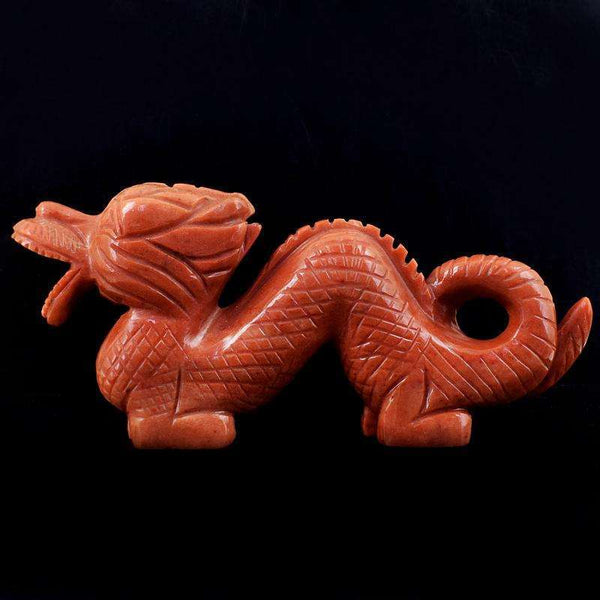 gemsmore:Orange Aventurine Hand Carved Huge Size Dragon