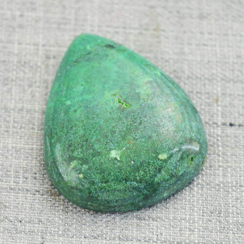 gemsmore:Pear Shape Natural Verdite Gemstone - Genuine
