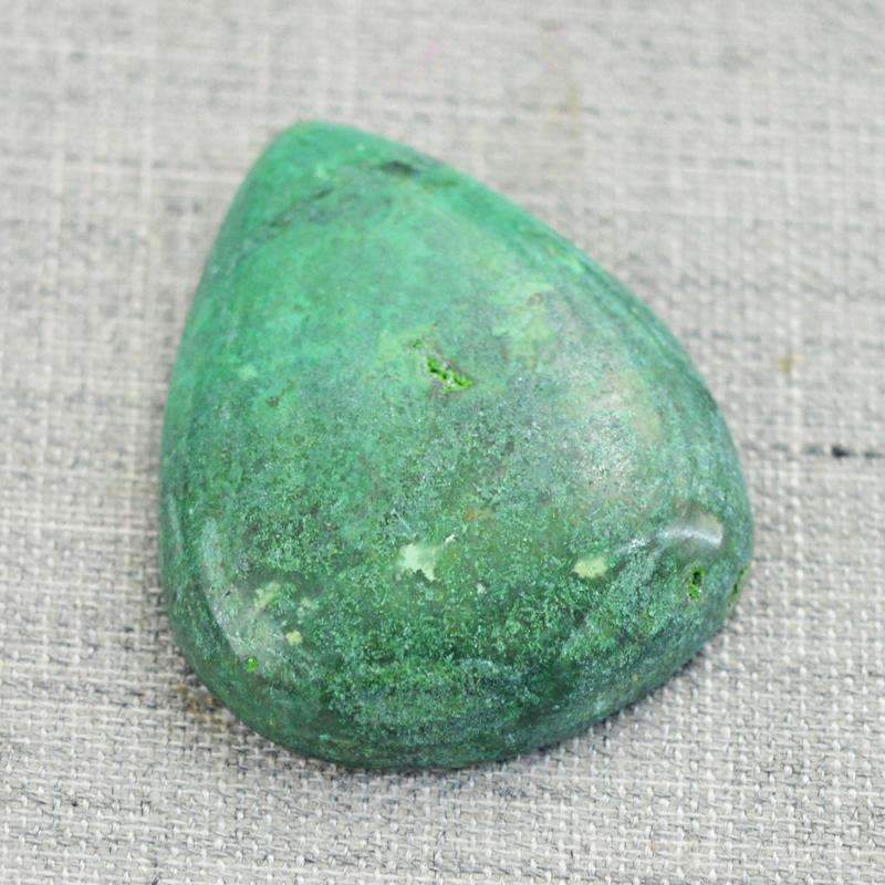 gemsmore:Pear Shape Natural Verdite Gemstone - Genuine