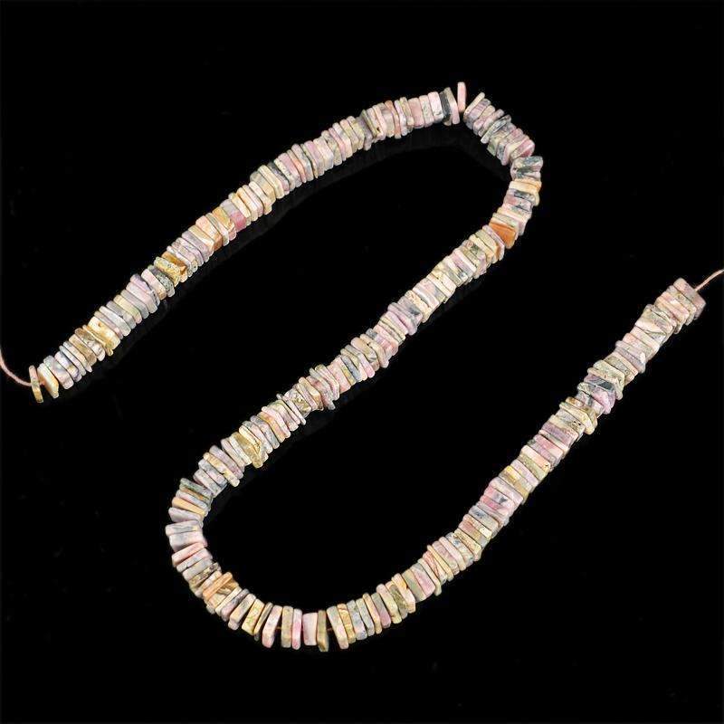 gemsmore:Pink Australian Opal Beads Strand Natural Untreated Drilled
