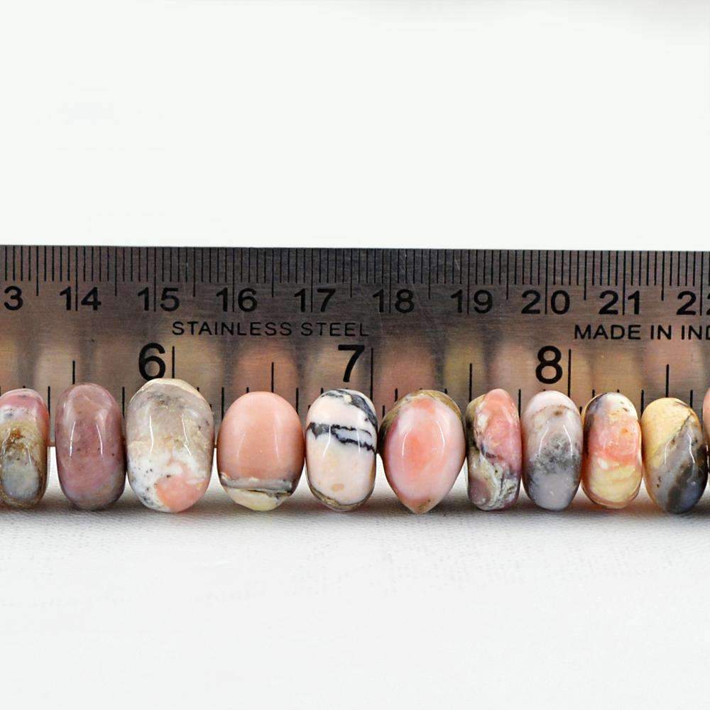 gemsmore:Pink Australian Opal Round Shape Beads Strand Natural Drilled