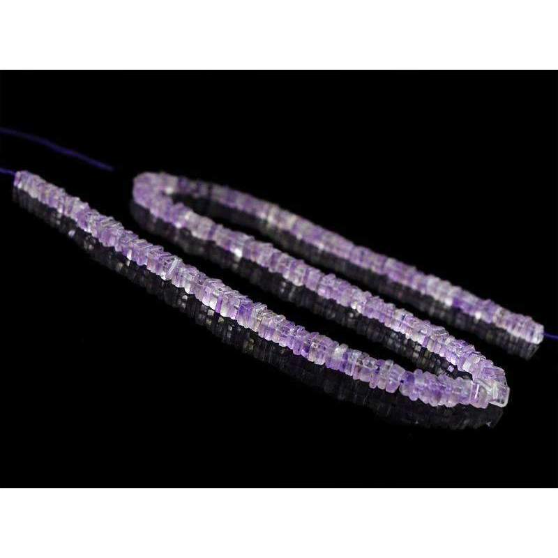 gemsmore:Purple Amethyst Beads Strand - Natural Drilled