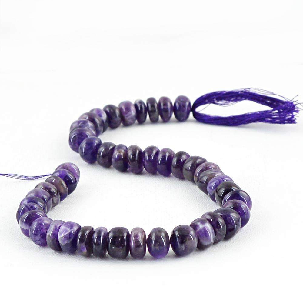 gemsmore:Purple Amethyst Beads Strand Natural Round Shape Drilled