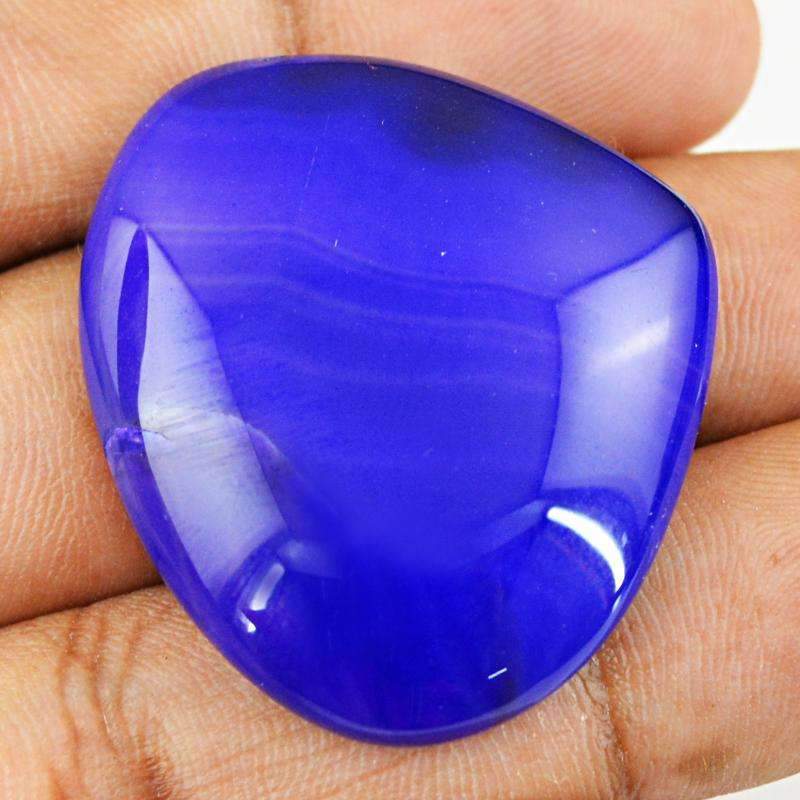 gemsmore:Purple Striped Onyx Gemstone Natural Pear Shape