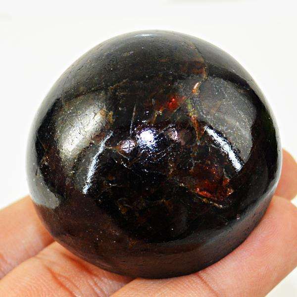 gemsmore:Red Garnet Healing Carved Gemstone - Genuine