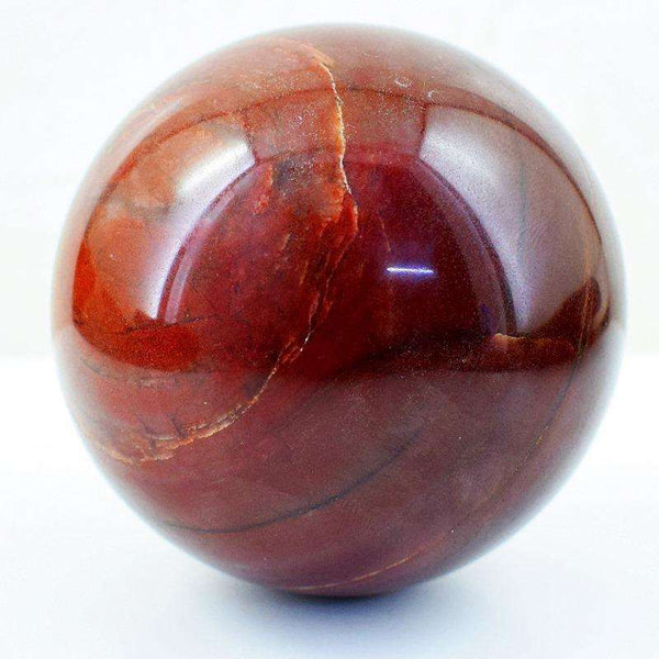 gemsmore:Red Mookaite Jasper Carved Crystal Healing Sphere