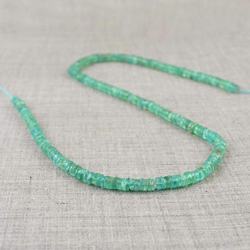 gemsmore:Round Shape Apatite Drilled Beads Strand Natural Untreated