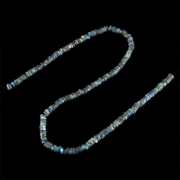 gemsmore:Round Shape Blue Flash Labradorite Beads Strand Natural Drilled