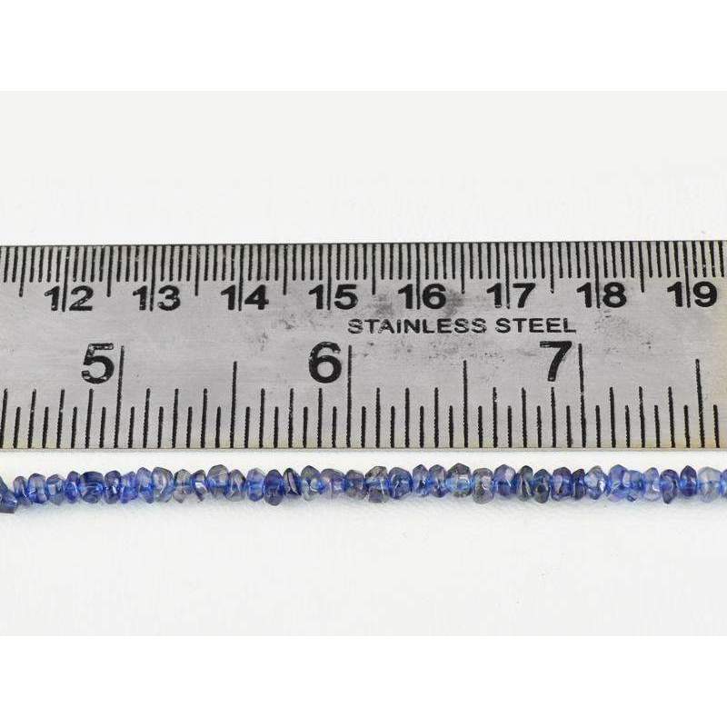 gemsmore:Round Shape Blue Tanzanite Beads Strand Natural Faceted Drilled