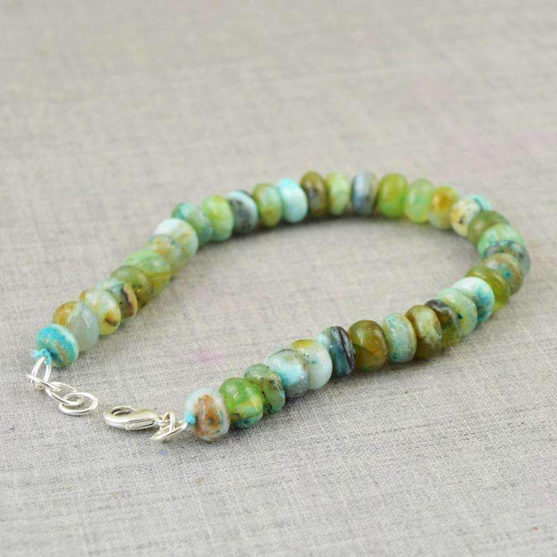 Round Shape Peruvian Opal Bracelet Natural Beads