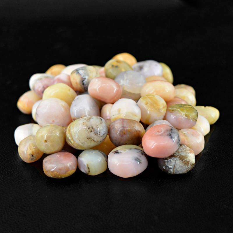 gemsmore:Round Shape Pink Australian Opal Beads Lot - Natural Drilled