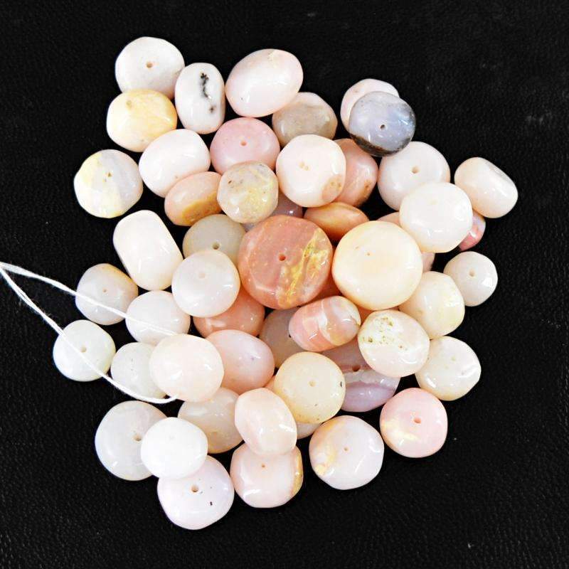 gemsmore:Round Shape Pink Australian Opal Beads Lot Natural Drilled