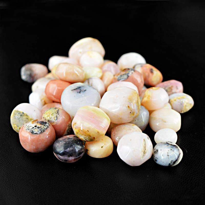 gemsmore:Round Shape Pink Australian Opal Beads Lot Natural Untreated Drilled