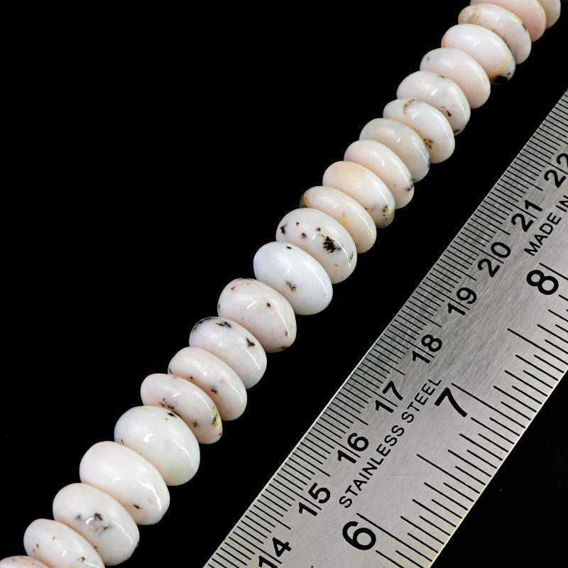 gemsmore:Round Shape Pink Australian Opal Beads Strand Natural Drilled