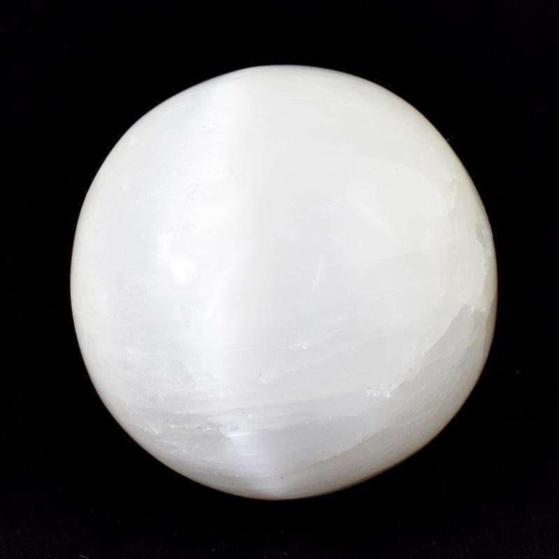 gemsmore:Selenite Hand Carved Crystal Healing Sphere