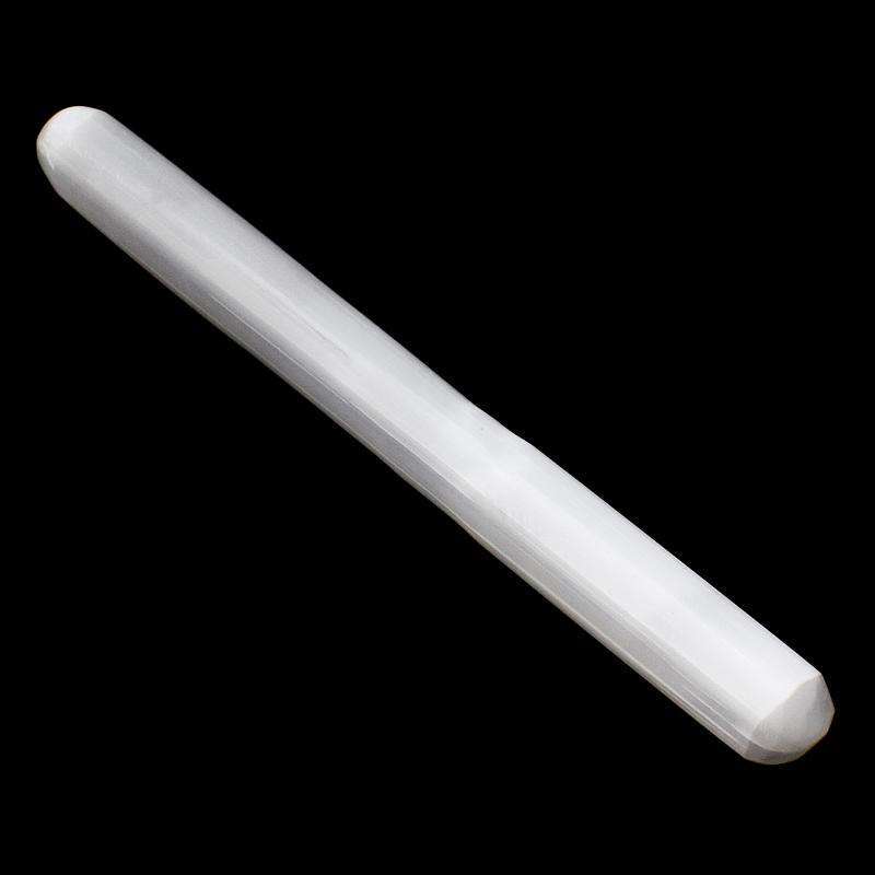 gemsmore:Selenite Hand Carved Healing Massage Wand