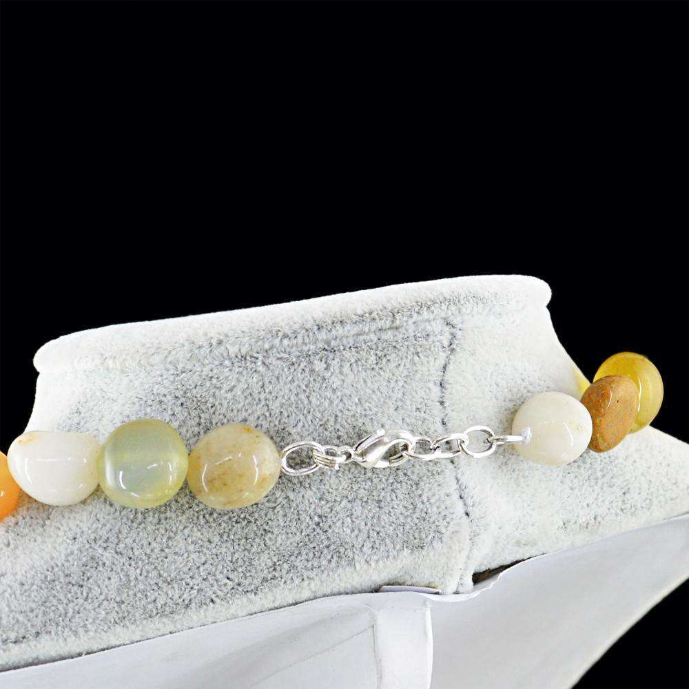gemsmore:Single Strand Multicolor Multi Gemstone Necklace Natural Untreated Beads