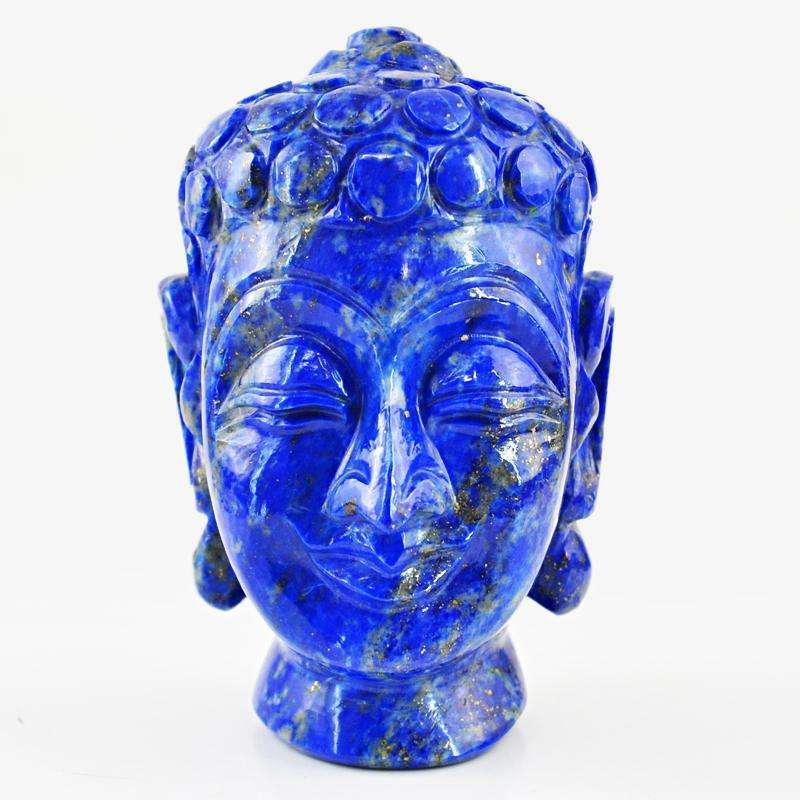 gemsmore:SOLD OUT : Amazing Blue Lapis Lazuli Lord Buddha Head Idol