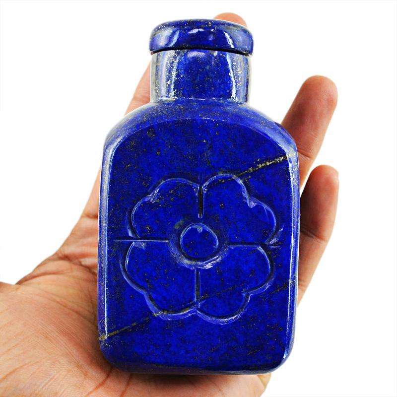 gemsmore:SOLD OUT : Amazing Blue Lapis Lazuli Perfume Bottle