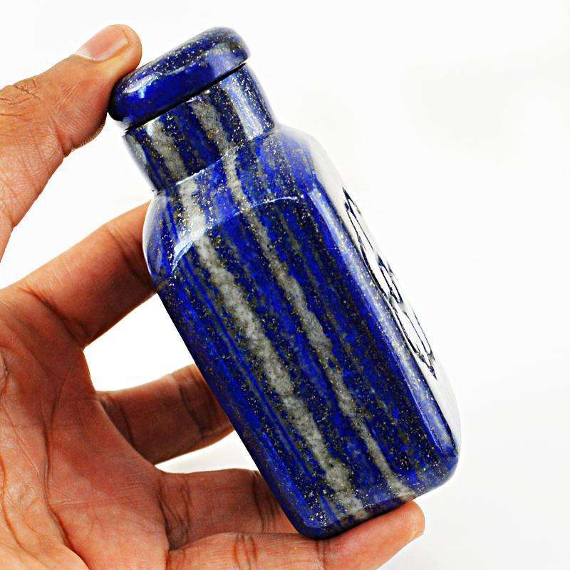 gemsmore:SOLD OUT : Amazing Blue Lapis Lazuli Perfume Bottle