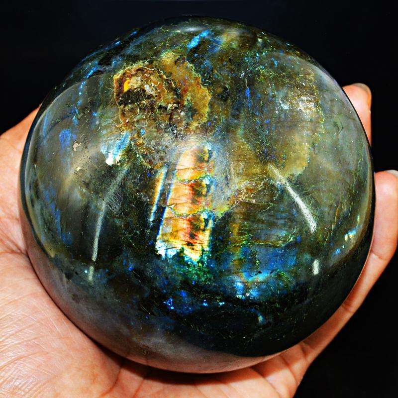 gemsmore:SOLD OUT : Amazing Flash Labradorite Reiki Healing Sphere