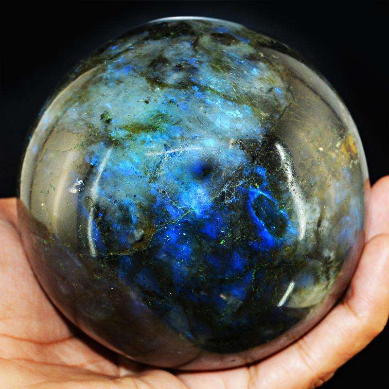 gemsmore:SOLD OUT : Amazing Flash Labradorite Reiki Healing Sphere