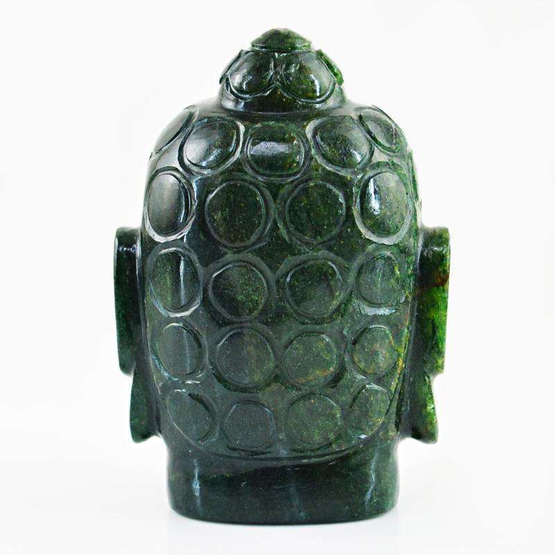 gemsmore:SOLD OUT :  Amazing Green Jade Lord Buddha Head