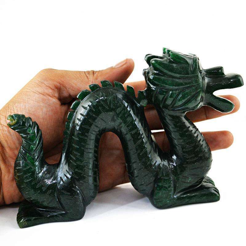 gemsmore:SOLD OUT : Amazing Green Jade Museum Size Dragon