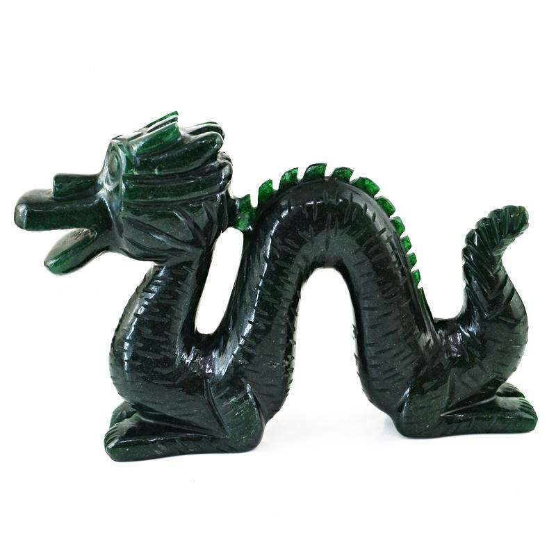gemsmore:SOLD OUT : Amazing Green Jade Museum Size Dragon