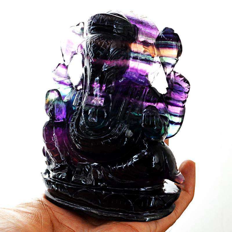 gemsmore:SOLD OUT : Amazing Multicolor Fluorite Ganesha