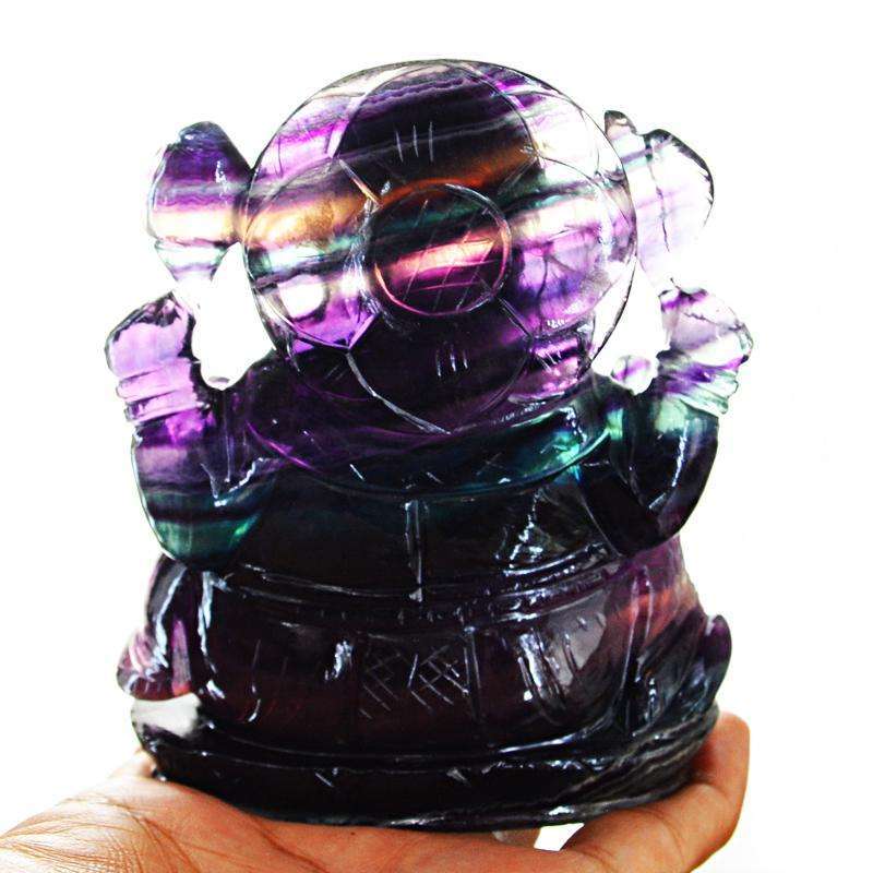 gemsmore:SOLD OUT : Amazing Multicolor Fluorite Ganesha