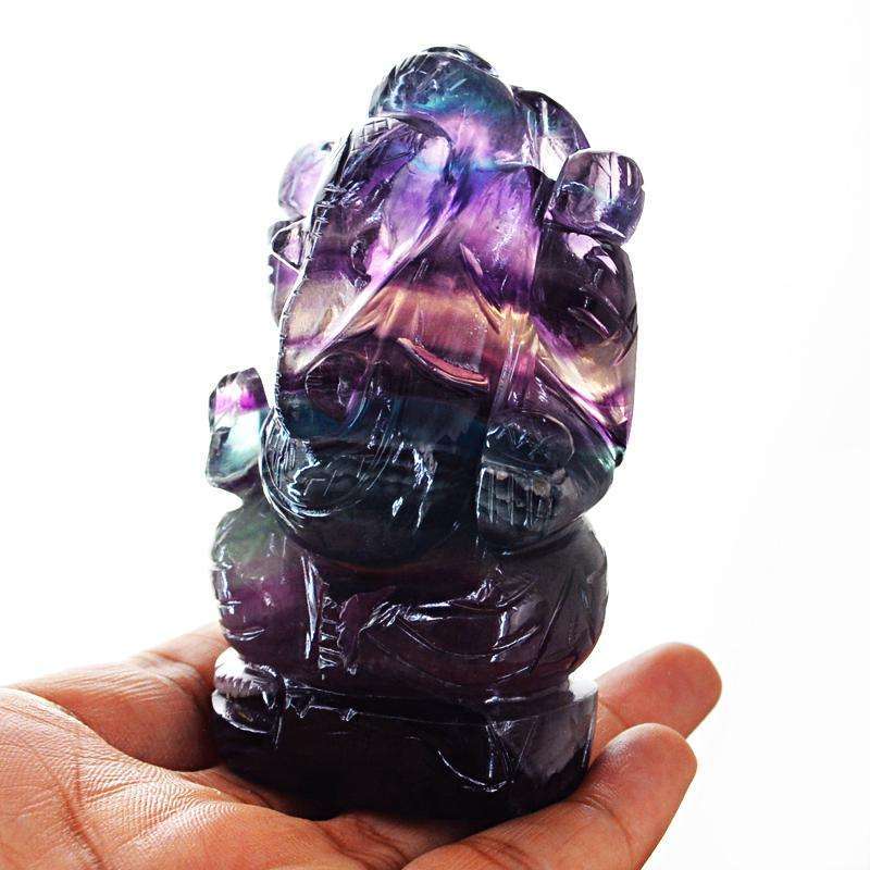 gemsmore:SOLD OUT : Amazing Multicolor Fluorite Ganesha
